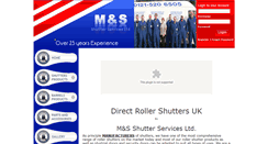 Desktop Screenshot of directrollershutters.co.uk