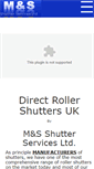 Mobile Screenshot of directrollershutters.co.uk