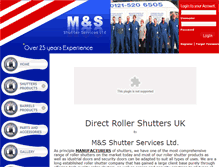 Tablet Screenshot of directrollershutters.co.uk